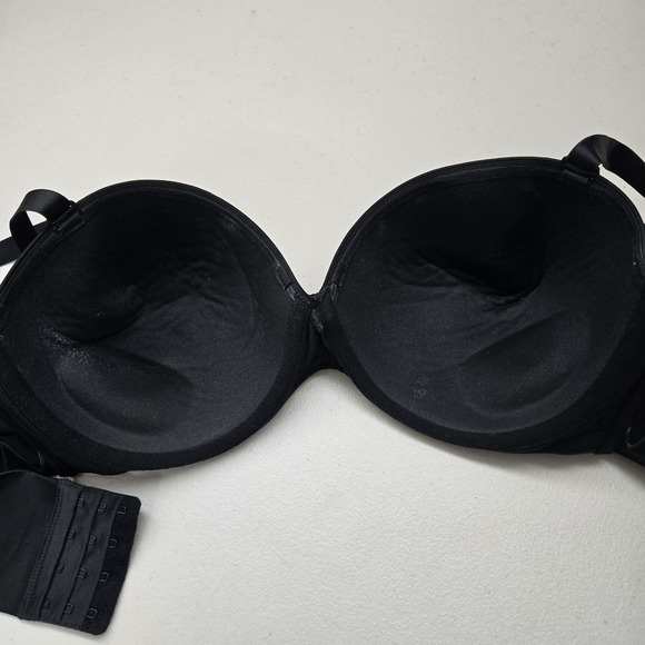 Cacique Women Bra 42C Black Padded Underwired Strap Multi Way Strapless - Picture 3 of 10